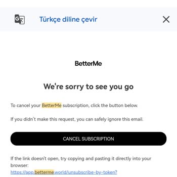 Betterme İptal Edilen Üyelikten Haksız Para Çekimi!