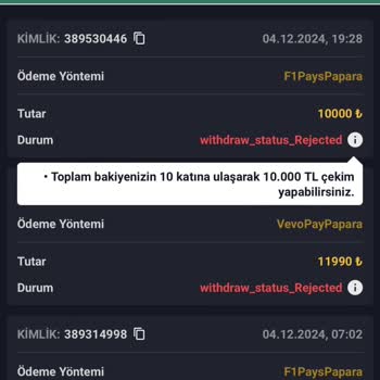 Takvimbet'te Çekim Talebi İptali Ve Keyfi Kurallar