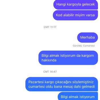 Kargoya Verilmeyen Sipariş Ve İletişimsizlik Sorunu