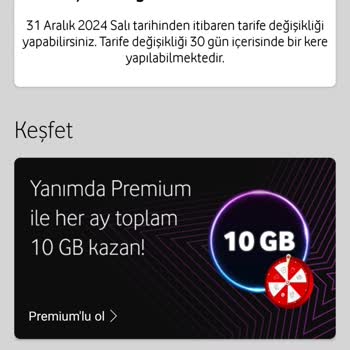 Vodafone Tarife Değişikliği Ve Cayma Hakkı Endişesi