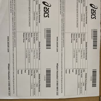 Asics Ayakkabılarda Kalite Sorunu Ve Yetersiz Müşteri Hizmeti