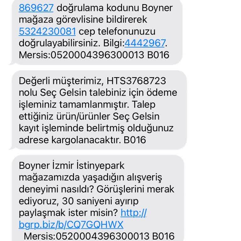 Boyner'den Alınan Parfümün Kargolanma Sorunu