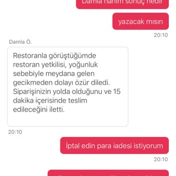 Geç Teslimat Ve İletişim Sorunları