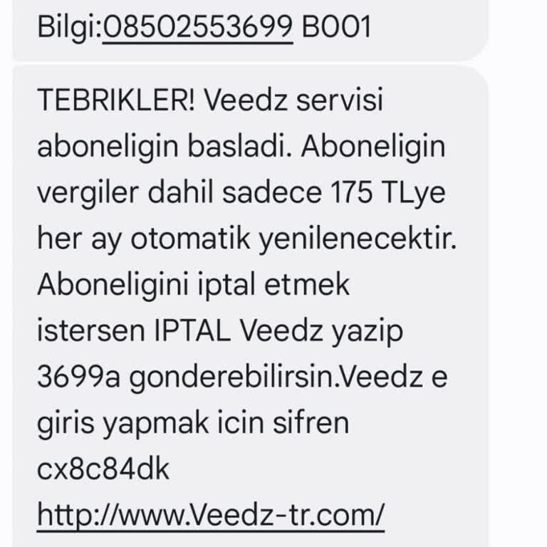 Haberim Olmadan Başlatılan Abonelik Ve Fatura Şoku