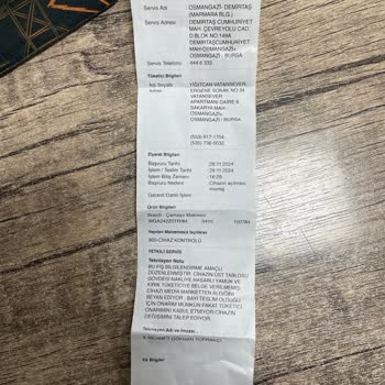 Hasarlı Ürün Ve Yetersiz Müşteri Hizmetleri