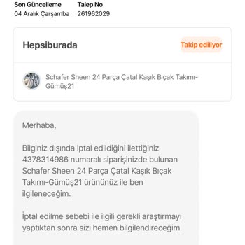 Yanlış Fiyatla İptal Edilen Siparişlerin Telafisi