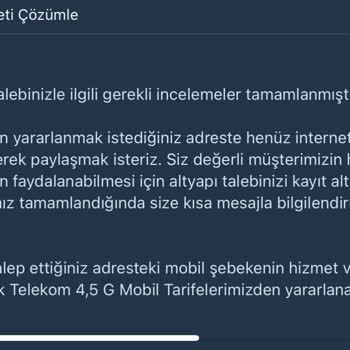 Fiber İnternet Başvurumuzda Süreç Yönetimi Sorunu