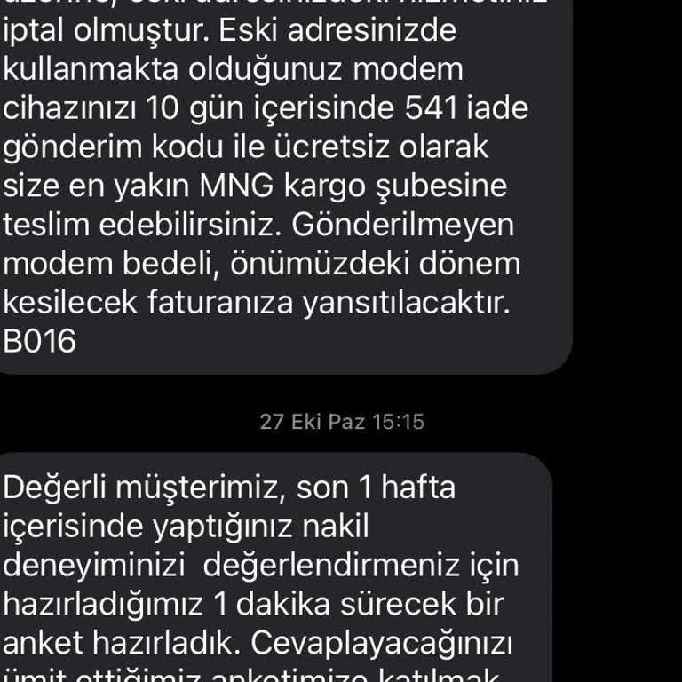 Modem İade Sürecinde Yaşanan Sorun Ve Ücret İadesi Talebi