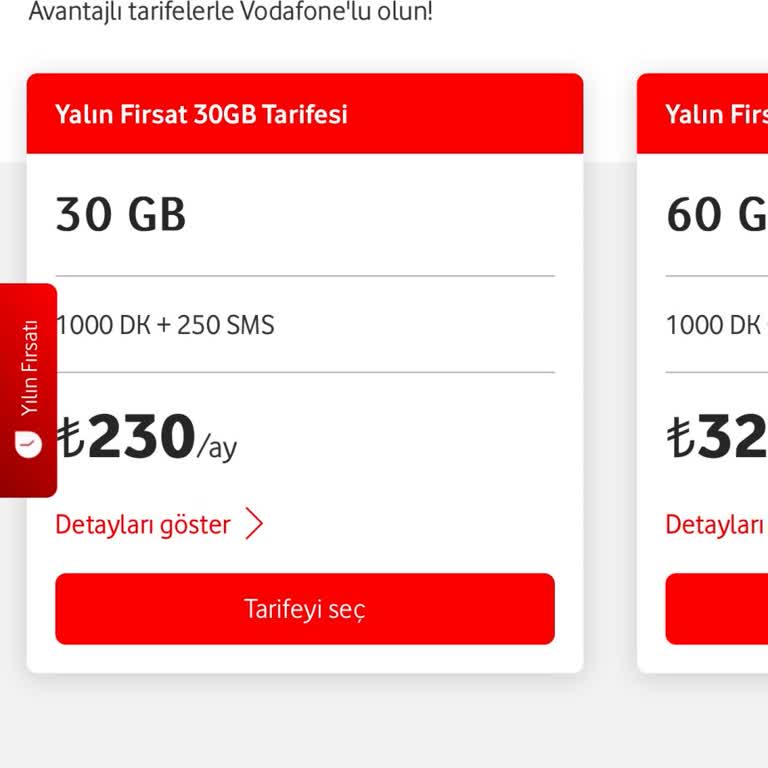 Vodafone Tarife Değişikliği Ve İptal Sorunu!