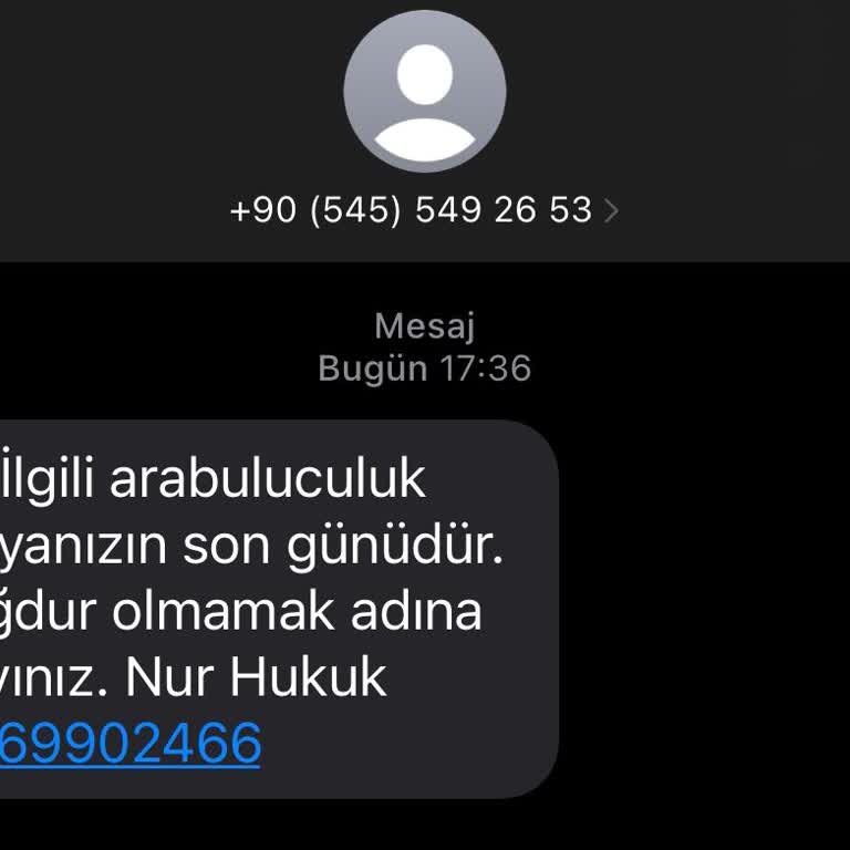 Yanıltıcı Hukuk Mesajları Hakkında Şikayet