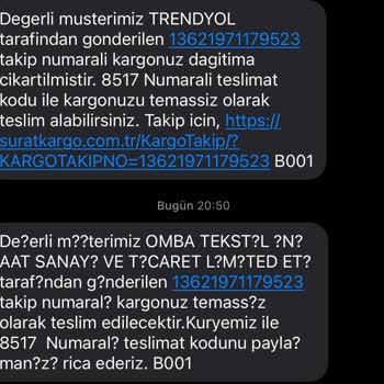 Teslim Edilmeyen Kargo Ve Yanıltıcı Bilgilendirme