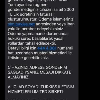 Ulaşmayan Mesajlar Ve Yetersiz Müşteri Hizmetleri