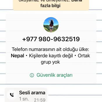 Bilinmeyen Yurt Dışı Aramaları Ve Güvenlik Endişesi