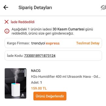 Buhar Makinesi Çalışmıyor, İade Reddedildi: Trendyol Müşteri Desteği Hayal Kırıklığı