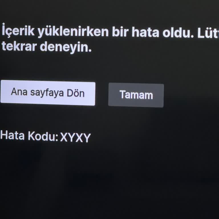 TV Uygulaması Sürekli Hata Veriyor