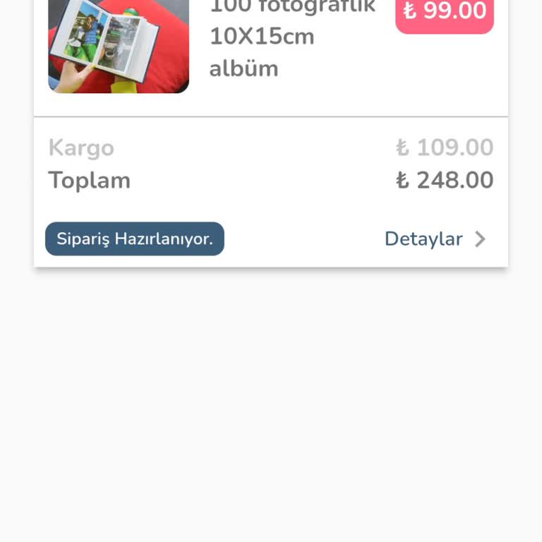 Yanlış Sipariş: Albüm Yerine İnstax Talebi