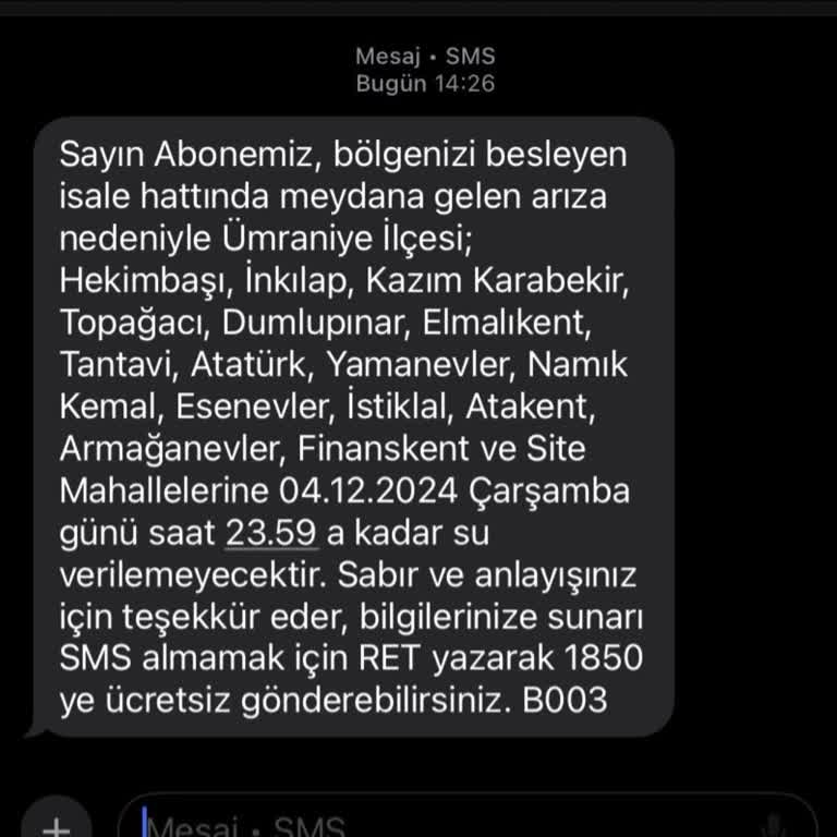 Ümraniye'de Uzun Süreli Su Kesintisi Çilesi