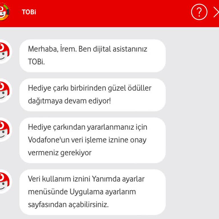 Vodafone Yanımda Uygulamasında Veri Kullanım İzni Sorunu