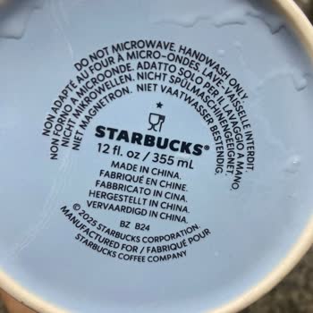 Starbucks Kupası İlk Yıkamada Etiket Sorunu