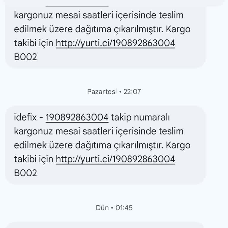 Yanlış Kargo Bildirimi Ve Güvenlik Endişesi