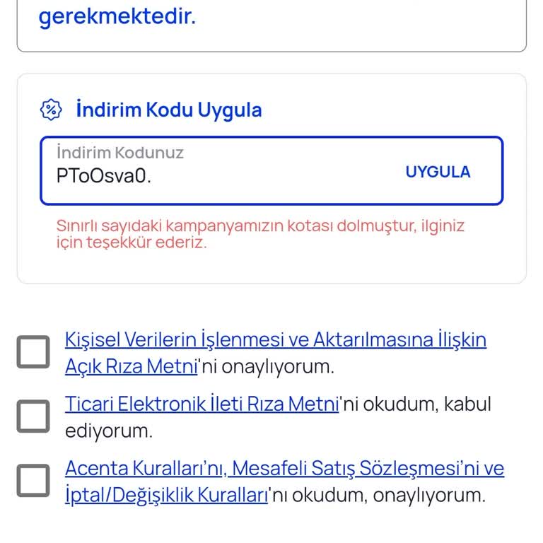 Pazarama Yanıltıcı Kampanya: Kullanılamayan İndirim Kodu!
