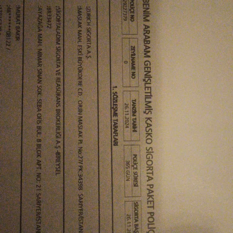 Kasko Başlangıç Tarihi Sorunu Ve İade Edilmeyen Ücret