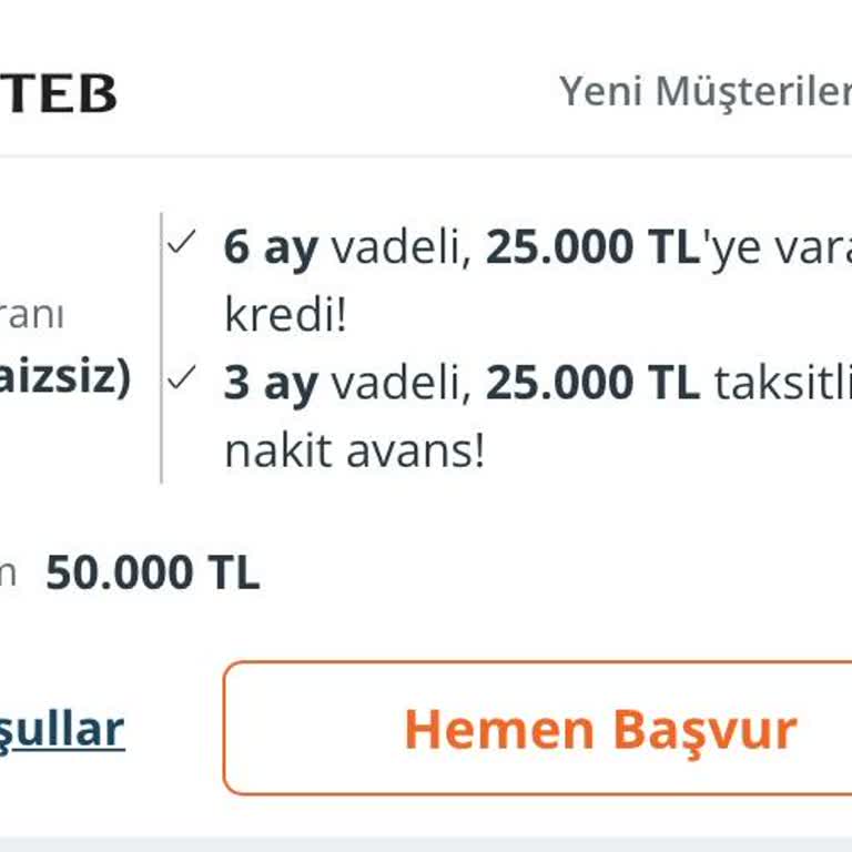 TEB'in Yanıltıcı Faizsiz Kredi Reklamı Hayal Kırıklığı Yarattı