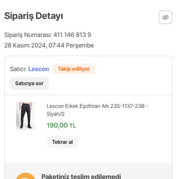 Sipariş İptali Ve Ücret İadesi Sorunu