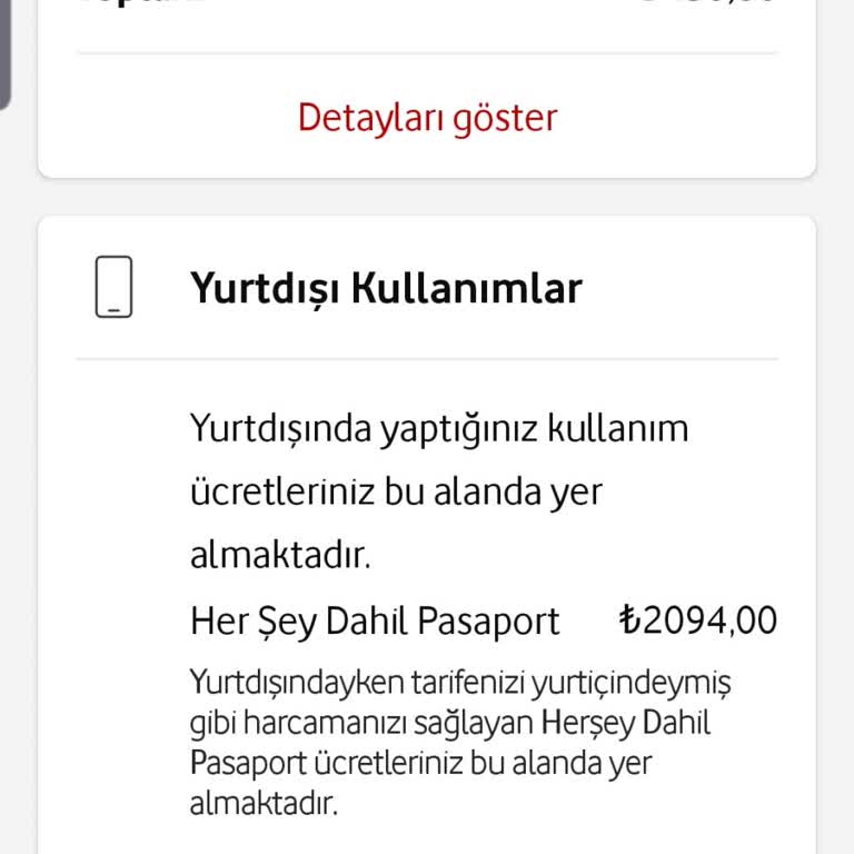 Vodafone Yurt Dışı Paket Sorunu Ve Yüksek Fatura Şoku