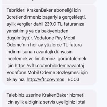 Vodafone İzinsiz Abonelik Ve İade Sorunu