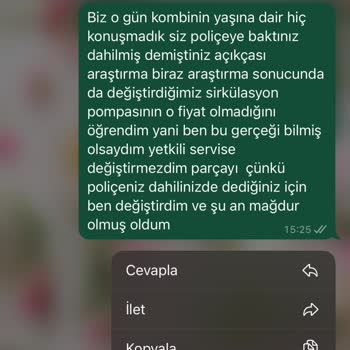 Aksigorta İle Yaşadığım Kombi Bakım Sorunu