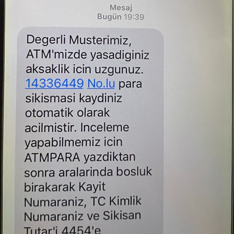 ATM'de Sıkışan Para: Acil Çözüm Bekliyoruz