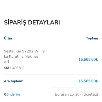 Sipariş Gecikmesi Ve Para İadesi Sorunu