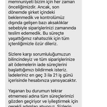 Ödeme Sonrası Ulaşılamayan Müşteri Hizmeti Ve Geciken İade