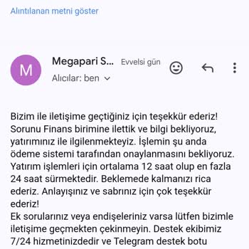 Megapari Sitesinde Para Yatırma Sorunu