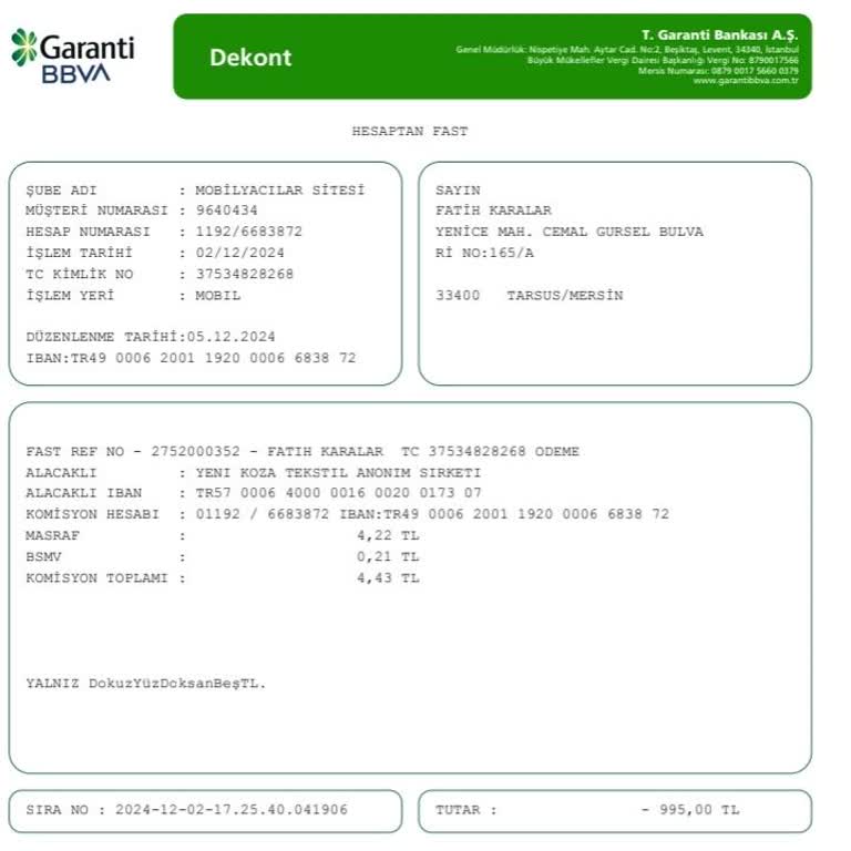 IBAN Ödemesi Sorunu: Taksitlerin Ödenmemesi