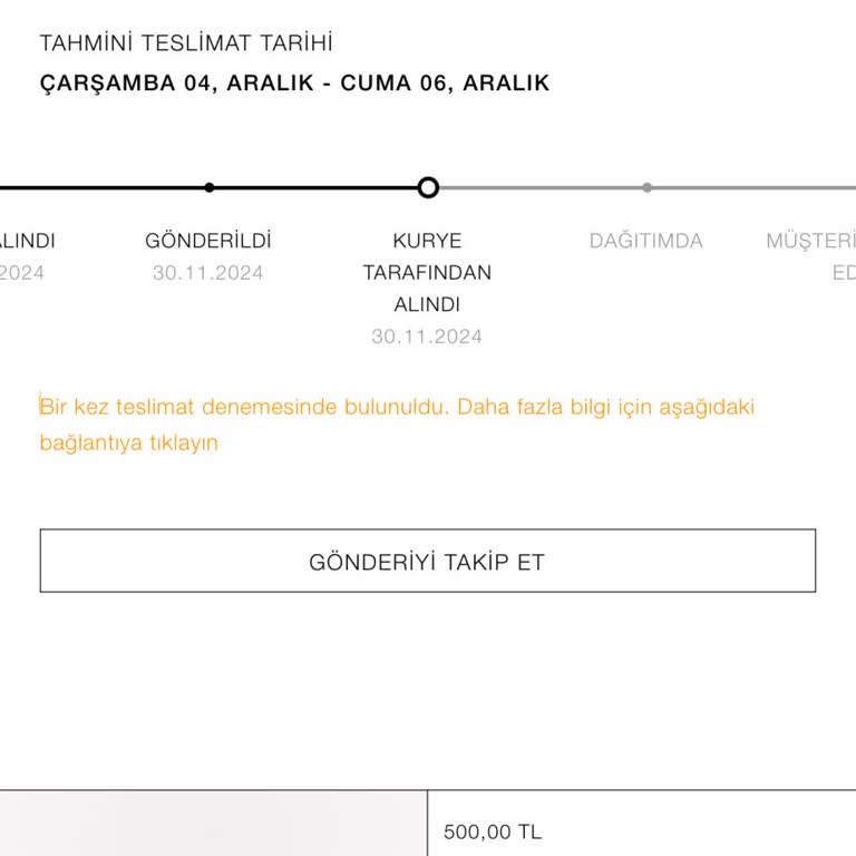 Kargo Şirketinin Yanıltıcı Bildirimi