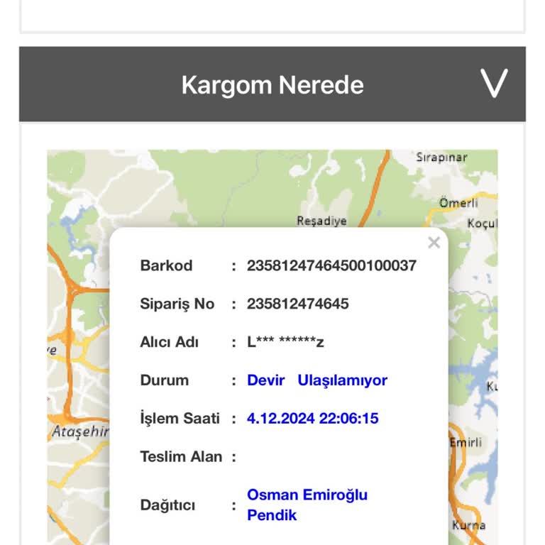 Kargo Teslimatında Yaşanan Sorun