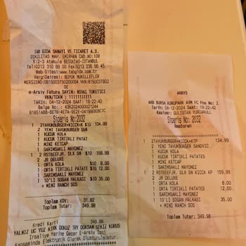Bursa Korupark AVM'de Arby's Sipariş Sorunu