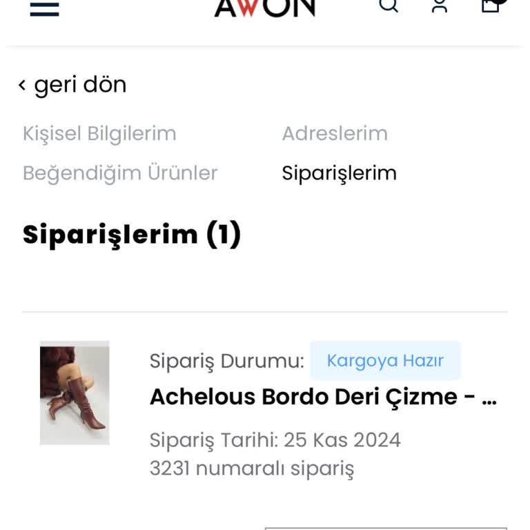 Awon Ayakkabı'dan Sipariş: Hızlı Teslimat Vaadi Hayal Kırıklığına Dönüştü