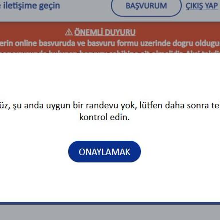İsviçre Vizesi İçin Randevu Alamama Sorunu