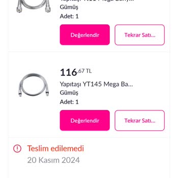 Pazarama'da Teslimat Ve İade Sorunu