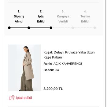 Koton'da İptal Edilen Siparişin İadesi Ve Kargoya Verilmeyen Sipariş Sorunu