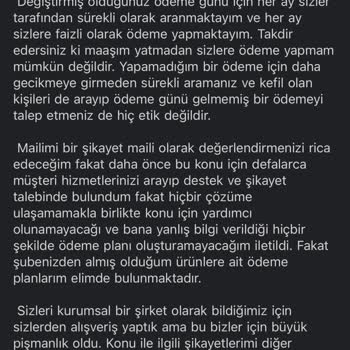 Evkur'da Ödeme Planı Ve Müşteri Hizmetleri Sorunu