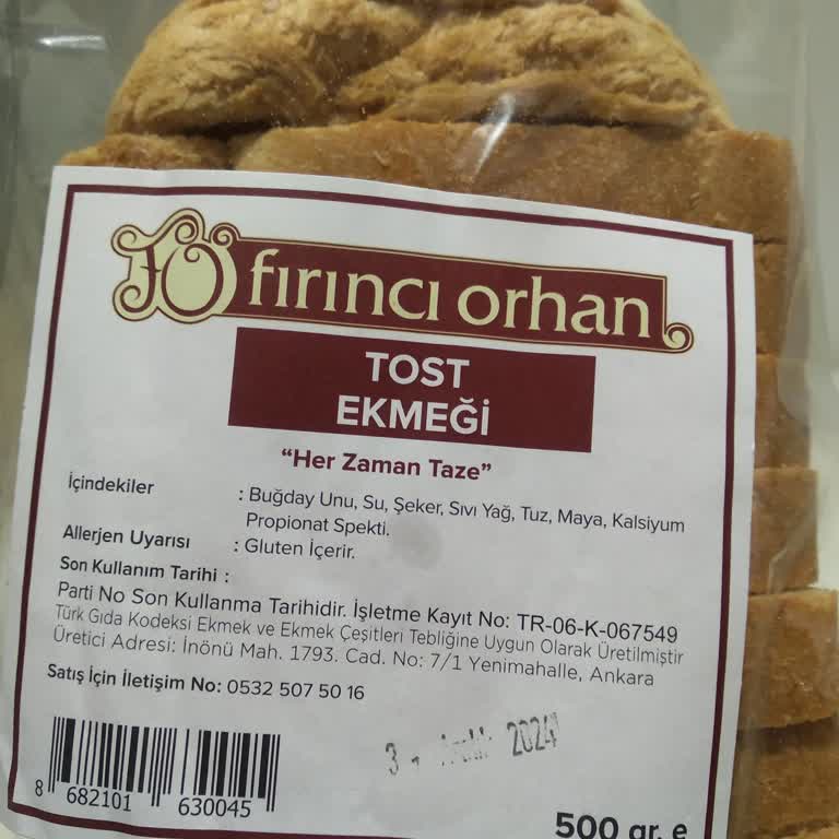 Tarihi Geçmiş Tost Ekmeği Satışı Şoku