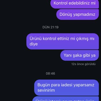 İki Aydır Beklenen Ürün Ve İade Sorunu