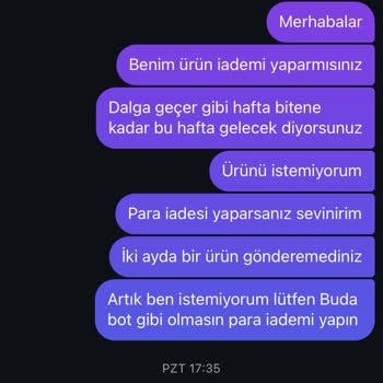 İki Aydır Beklenen Ürün Ve İade Sorunu
