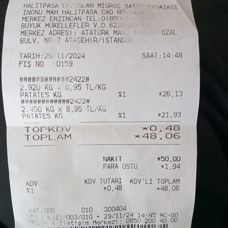 Kasiyerin Yanlış Fiyat Bilgilendirmesiyle Eksik Para İadesi