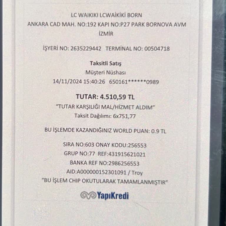 LCW Alışveriş Kampanyasında Puan Sorunu