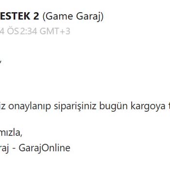 Aynı Gün Kargo Sözüne Rağmen Teslim Edilmeyen Sipariş